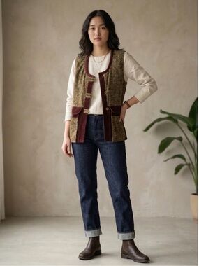 Vintage Corduroy Utility Style Vest